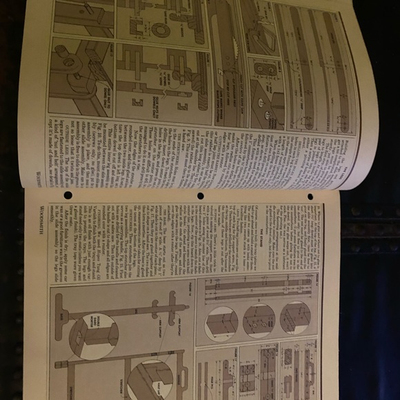 🎉5/$10🎉 Woodsmith magazine number 16 July 1981 tv tray tables, coin sorter - Picture 4 of 11